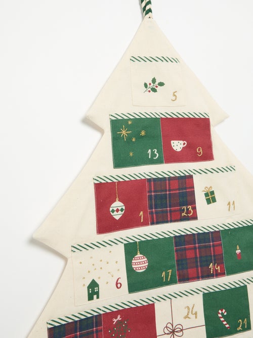 Calendário do Advento em tecido e para pendurar - KIABI Home - Kiabi