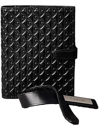 Calvin Klein Jeans - Conjunto de Viagem Masculino: Porta-passaporte e Etiqueta de Bagagem Pretos