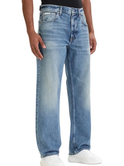 Calvin klein jeans andrew: jeans retos azuis masculinos anos 90 - Kiabi