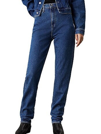 Calvin klein jeans authentic: jeans slim azul para mulher