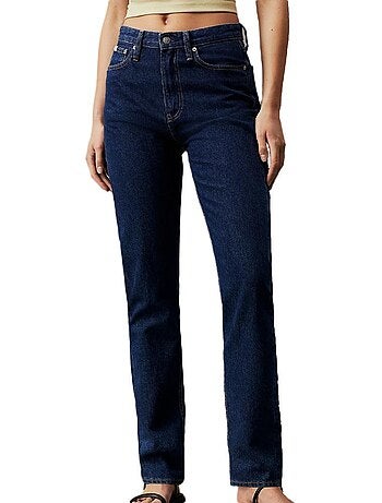 Calvin klein jeans authentic slim azul para mulher