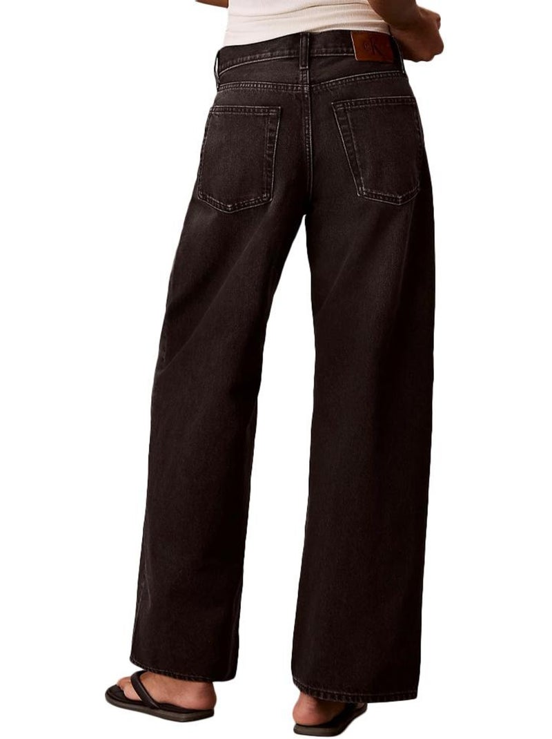 Calvin Klein Jeans Baggy de Cintura Descaída para Mulher em Preto Preto - Kiabi