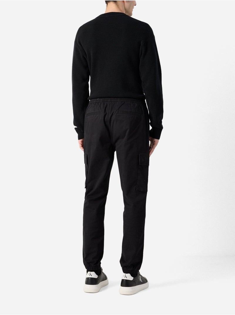 Calvin Klein Jeans Calças Cargo Skinny Confortáveis de Algodão Pretas para Homem Preto - Kiabi