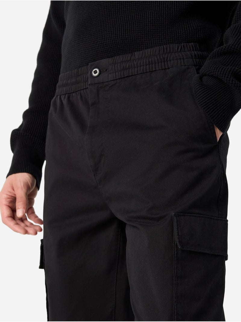 Calvin Klein Jeans Calças Cargo Skinny Confortáveis de Algodão Pretas para Homem Preto - Kiabi
