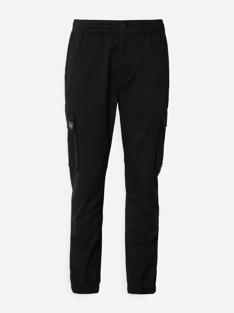 Calvin Klein Jeans Calças Cargo Skinny Confortáveis de Algodão Pretas para Homem Preto - Kiabi