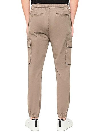 Calvin klein jeans calças jogger skinny bege para homem