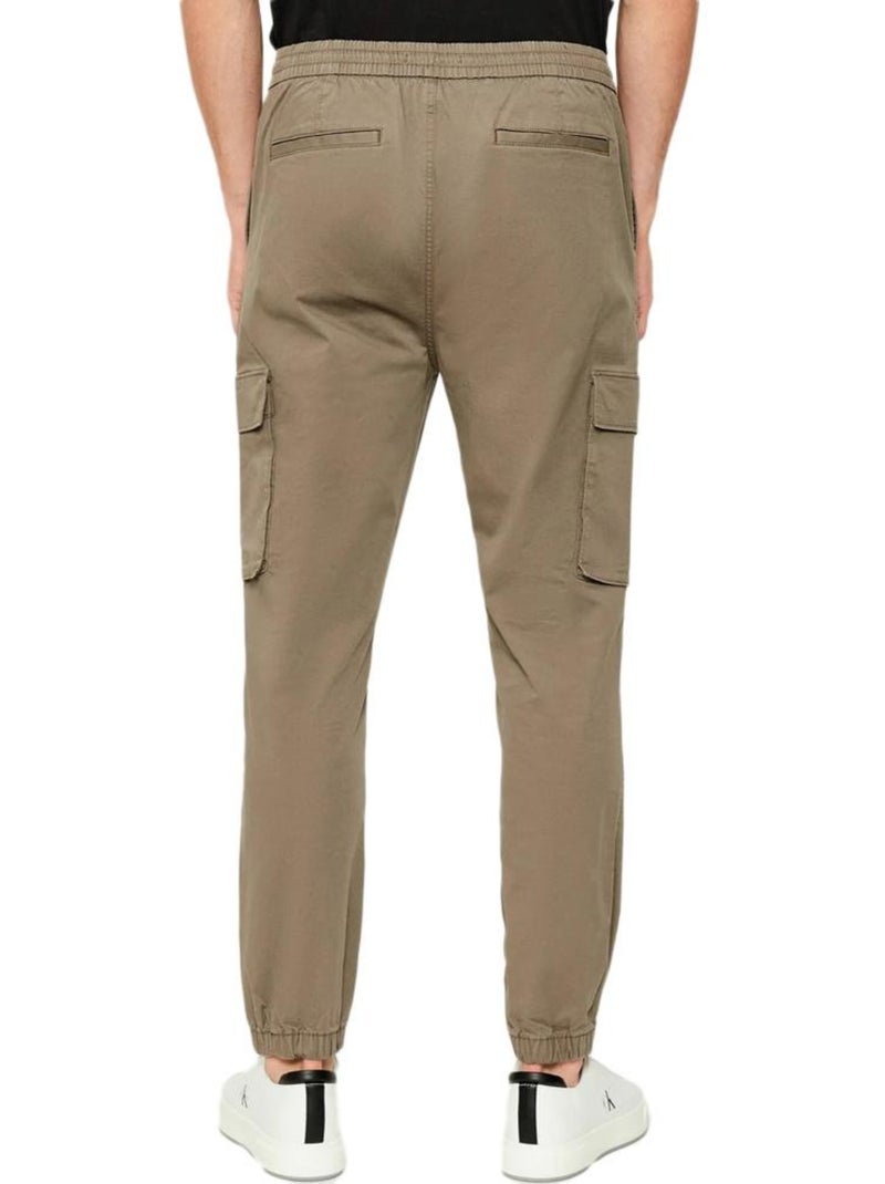 Calvin Klein Jeans Calças Jogger Skinny Castanhas para Homem Castanho-capuccino - Kiabi