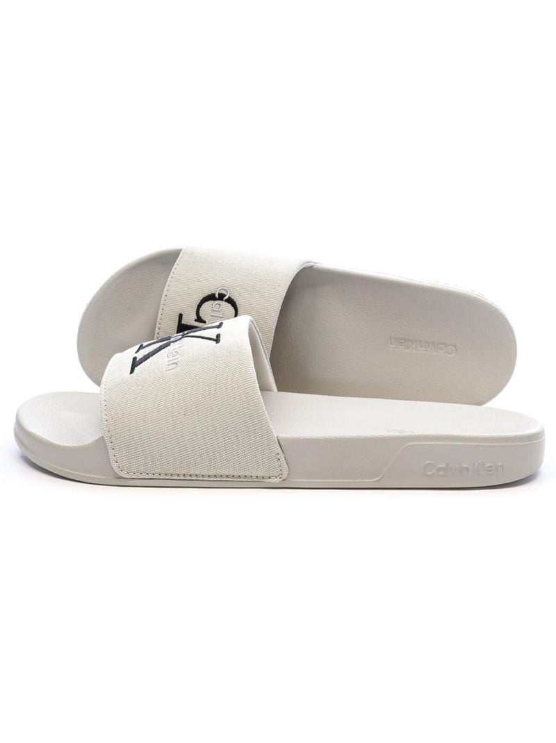 Calvin Klein Jeans Claquettes Slide Bege para Homem Bege - Kiabi