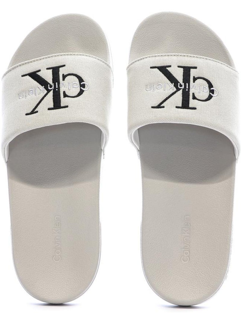 Calvin Klein Jeans Claquettes Slide Bege para Homem Bege - Kiabi