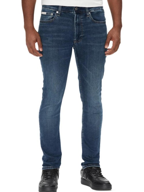 Calvin klein jeans essential skinny fit azul para homem - Kiabi