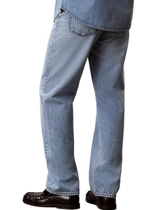 Calvin klein jeans homem azul corte reto anos 90 - Kiabi