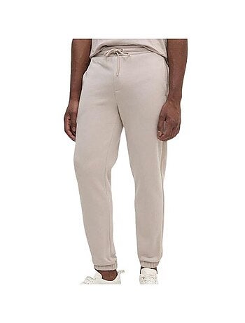 Calvin Klein Jeans Jogging Bege com Fita Logótipo para Mulher