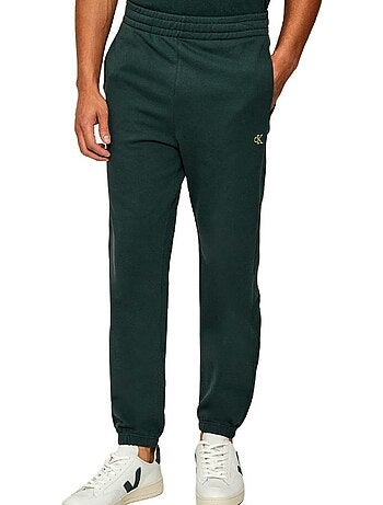 Calvin klein jeans jogging monogram 350 terry azul-petróleo para homem