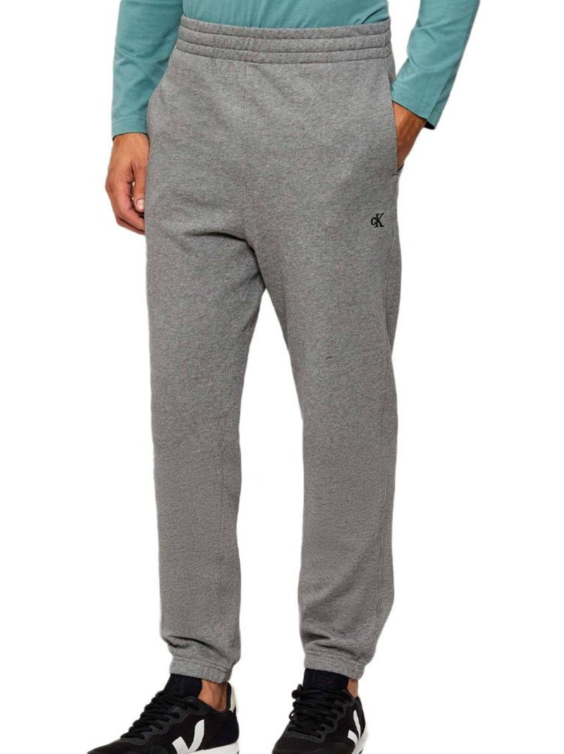 Calvin Klein Jeans Jogging Monogram 350 Terry Cinzento para Homem Cinza-prateado - Kiabi