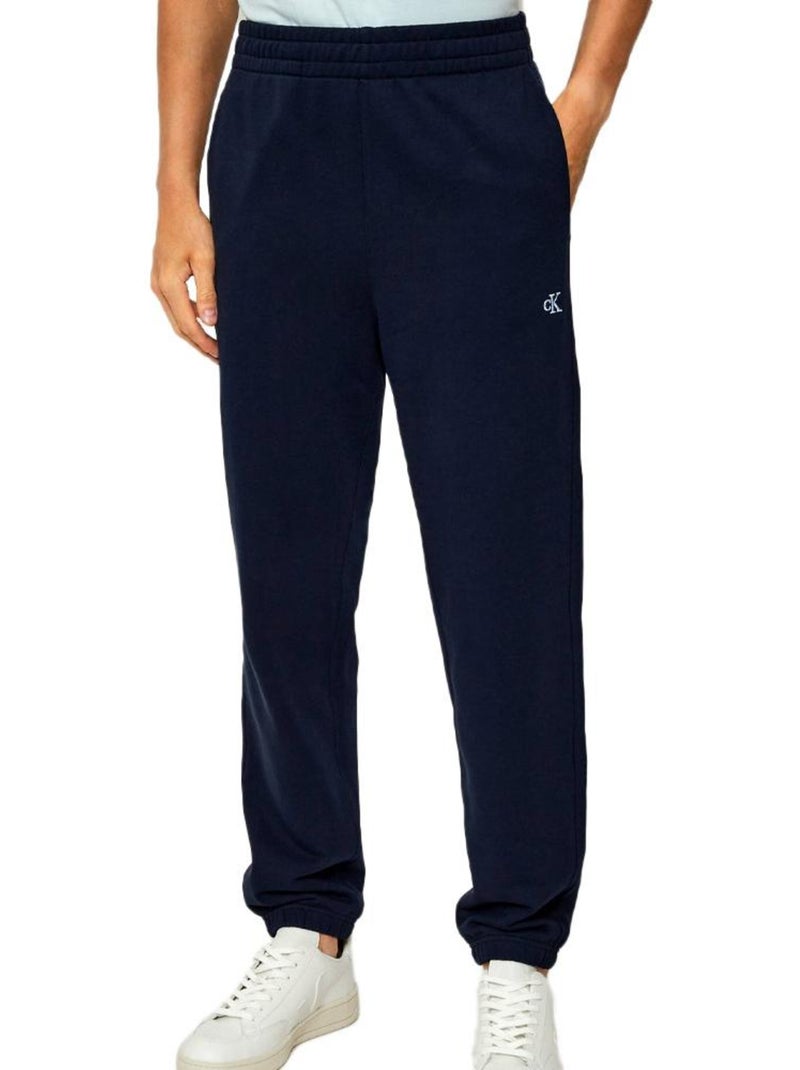Calvin Klein Jeans Jogging Monogram 350 Terry Preto/Azul para Homem Azul-marinho - Kiabi