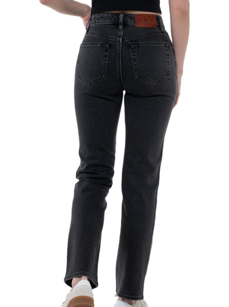 Calvin Klein Jeans LV047B909G - Jeans Retos Pretos para Mulher Preto - Kiabi