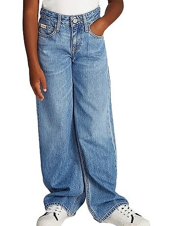 Calvin Klein Jeans Menina - Jean Loose Azul IG0IG02842