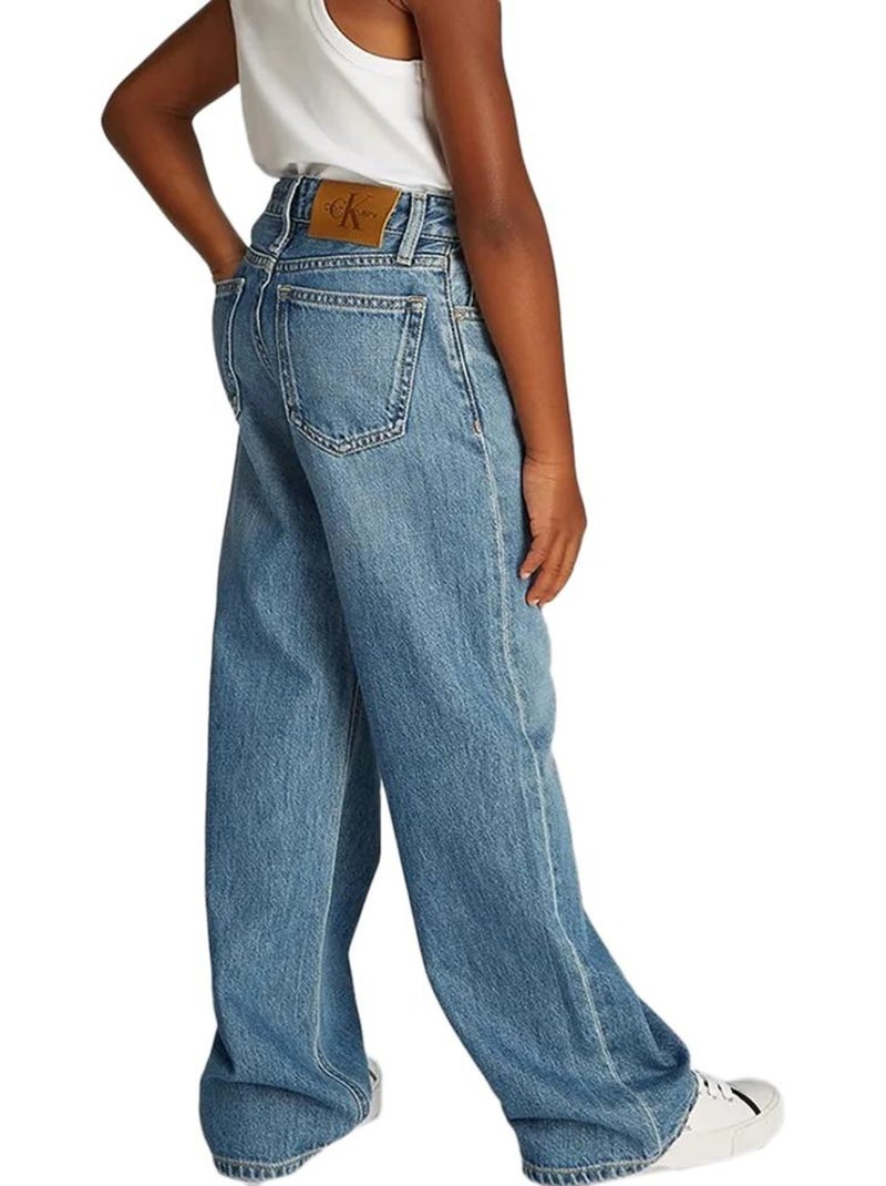 Calvin Klein Jeans Menina - Jean Loose Azul IG0IG02842 Azul - Kiabi
