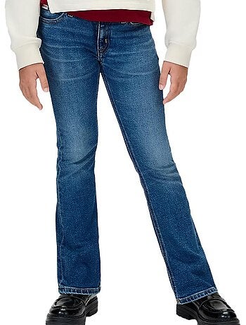 Calvin Klein Jeans Menina - Jeans Azul Escuro de Corte Reto
