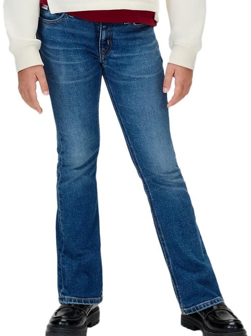 Calvin Klein Jeans Menina - Jeans Azul Escuro de Corte Reto - Kiabi Calvin Klein Jeans Menina - Jeans Azul Escuro de Corte Reto - Kiabi