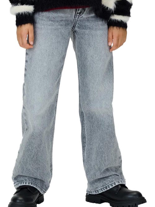Calvin Klein Jeans Menino - Jeans Cinzento Lavado de Corte Largo - Kiabi Calvin Klein Jeans Menino - Jeans Cinzento Lavado de Corte Largo - Kiabi