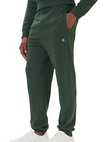 Calvin Klein Jeans Monogram 350 Terry - Calças de Jogging Verdes para Homem