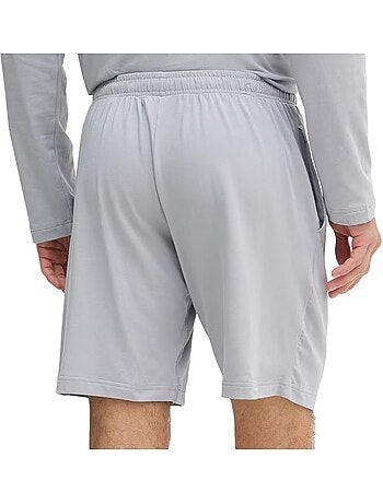 Calvin klein jeans monogram sleep shorts cinzentos para homem