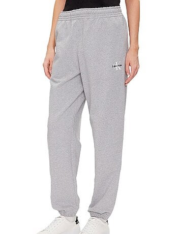 Calvin Klein Jeans Monologo Jogging Cinzento para Mulher