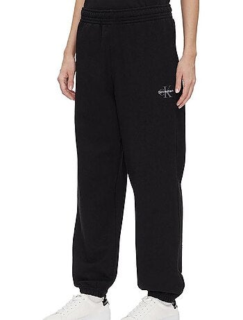 Calvin Klein Jeans Monologo Jogging Preto para Mulher