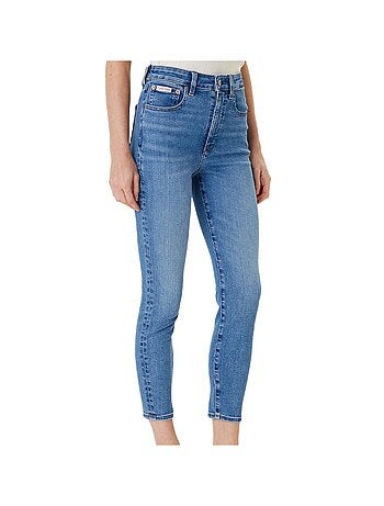Calvin Klein Jeans Skinny de Cintura Alta Azul para Mulher