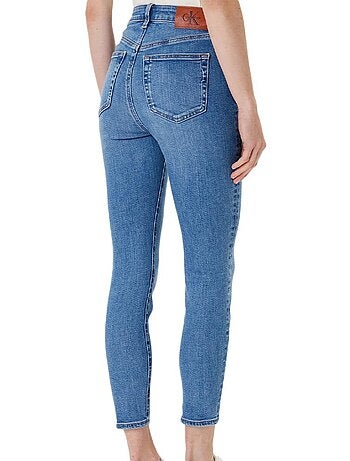 Calvin Klein Jeans Skinny de Cintura Alta Azul para Mulher