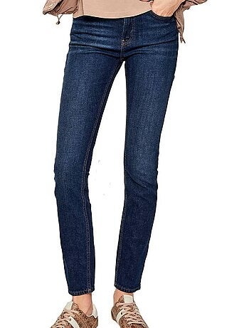 Calvin klein jeans slim azul de cintura média para mulher