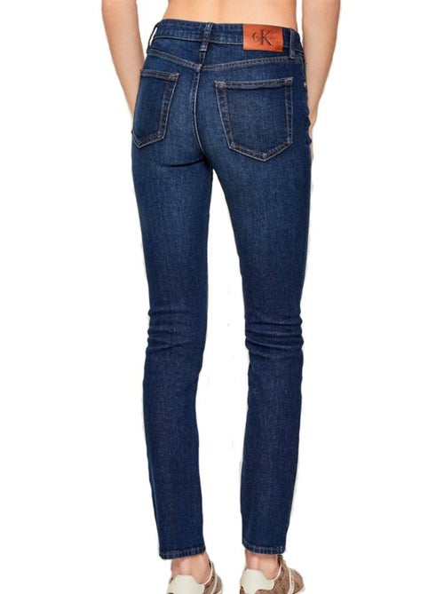 Calvin Klein Jeans Slim Azul de Cintura Média para Mulher - Kiabi Calvin Klein Jeans Slim Azul de Cintura Média para Mulher - Kiabi