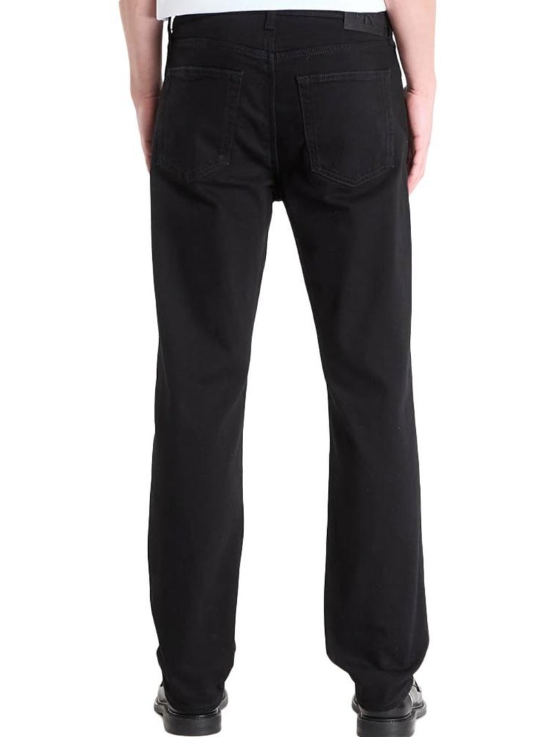 Calvin klein jeans standard straight: jeans retos pretos para homem Preto - Kiabi