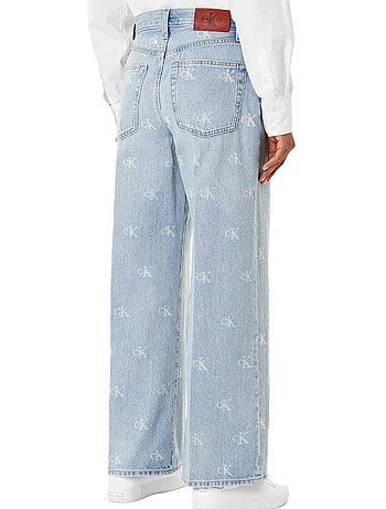 Calvin Klein Jeans The Wide: Jeans Azul Loose para Mulher