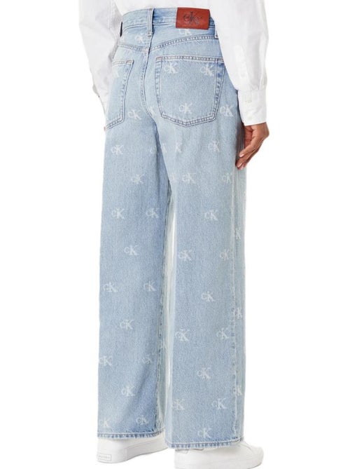 Calvin Klein Jeans The Wide: Jeans Azul Loose para Mulher - Kiabi Calvin Klein Jeans The Wide: Jeans Azul Loose para Mulher - Kiabi