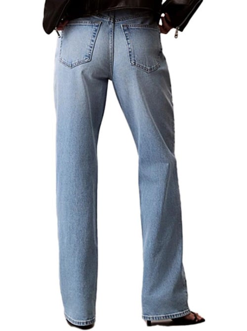 Calvin Klein Jeans VLQ: Jeans de Cintura Alta Azuis para Mulher - Kiabi Calvin Klein Jeans VLQ: Jeans de Cintura Alta Azuis para Mulher - Kiabi