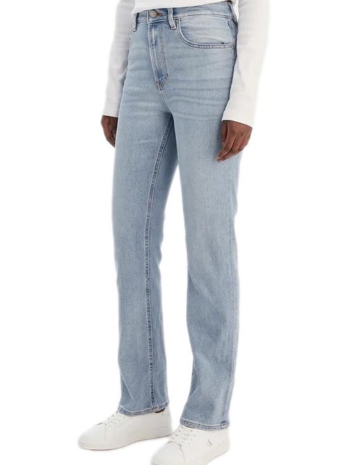 Calvin Klein JeansRise Jeans Retos Azuis para Mulher - Kiabi Calvin Klein JeansRise Jeans Retos Azuis para Mulher - Kiabi
