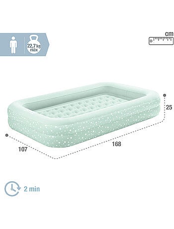 Cama ar viagem júnior 107x168x25cm c/bomba manual