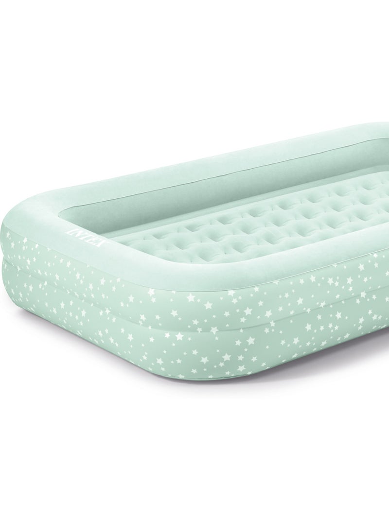 Cama ar viagem júnior 107x168x25cm c/bomba manual Verde claro - Kiabi