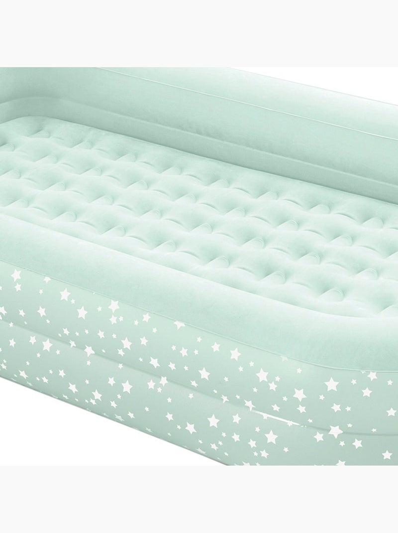 Cama ar viagem júnior 107x168x25cm c/bomba manual Verde claro - Kiabi