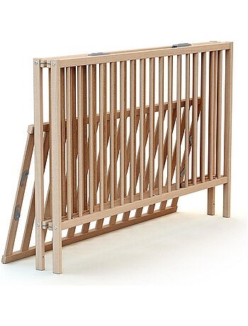 Cama bebê dobrável de madeira flex