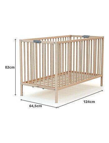 Cama bebê dobrável de madeira flex