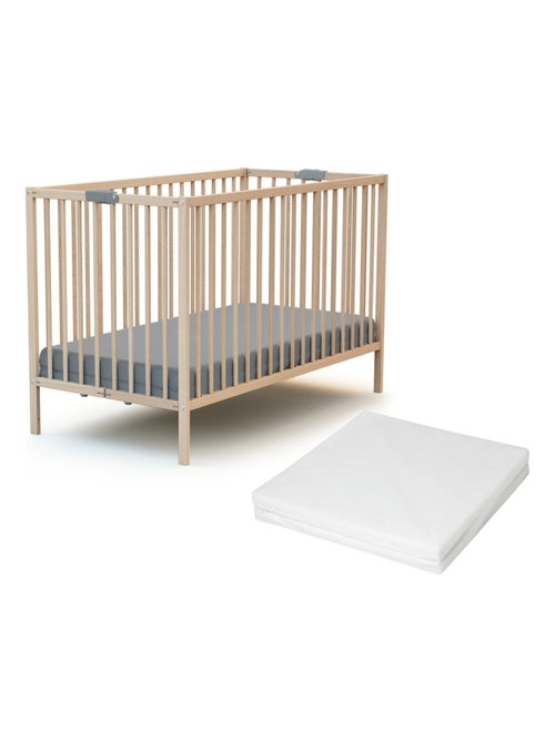 Cama bebê dobrável de madeira flex - Kiabi Cama bebê dobrável de madeira flex - Kiabi