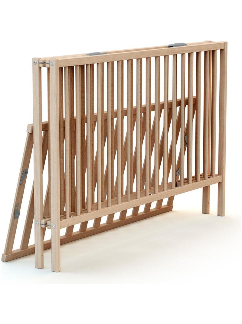 Cama bebê dobrável de madeira flex Castanho-avelã - Kiabi
