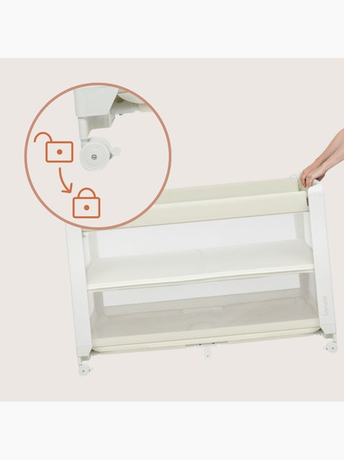 Cama Berço Coleito 5em1 LIONELO Patty - Parque - Dobrável - Colchão - Com Rodas - Kiabi Cama Berço Coleito 5em1 LIONELO Patty - Parque - Dobrável - Colchão - Com Rodas - Kiabi