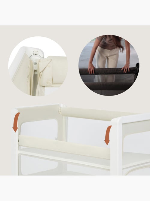 Cama Berço Coleito 5em1 LIONELO Patty - Parque - Dobrável - Colchão - Com Rodas - Kiabi Cama Berço Coleito 5em1 LIONELO Patty - Parque - Dobrável - Colchão - Com Rodas - Kiabi