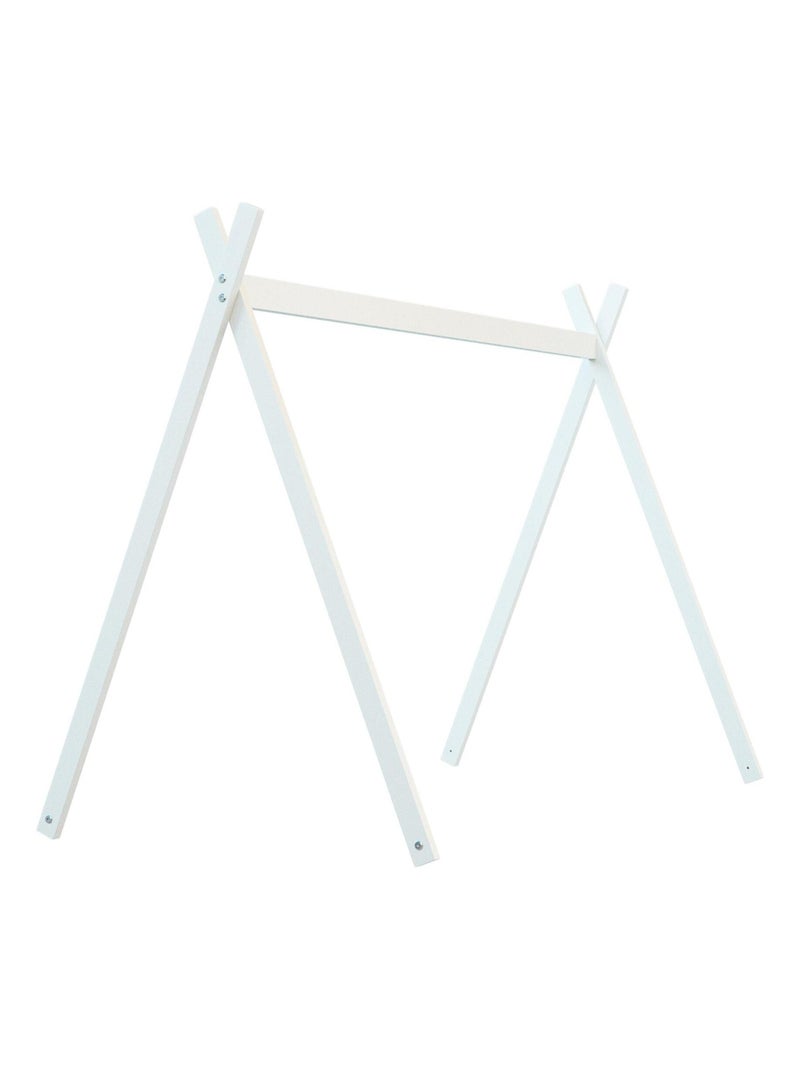 Cama de bebê com tenda de madeira 70 x 140 cm Branco - Kiabi
