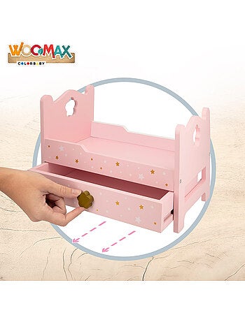 Cama de boneca de madeira WOOMAX