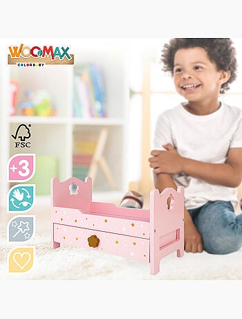 Cama de boneca de madeira WOOMAX
